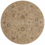 Loloi Willa WIA-02 Taupe / Natural Power Loomed Rug - round flat