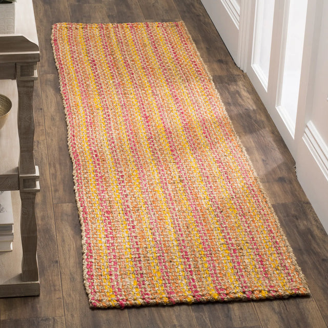 Safavieh Natural Fiber 2'-3" x 8'-0" Rug in Pink / Multi