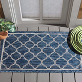 Safavieh Courtyard 2'-0" x 3'-7" Rug in Navy / Grey