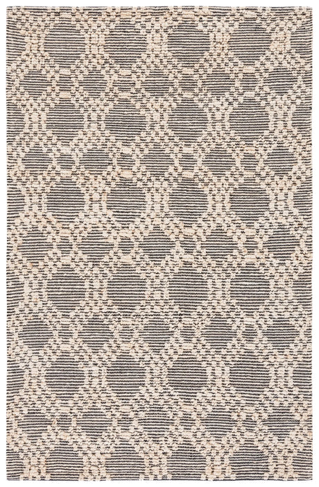 Safavieh Natural Fiber 4'-0" x 6'-0" Rug in Blush / Black