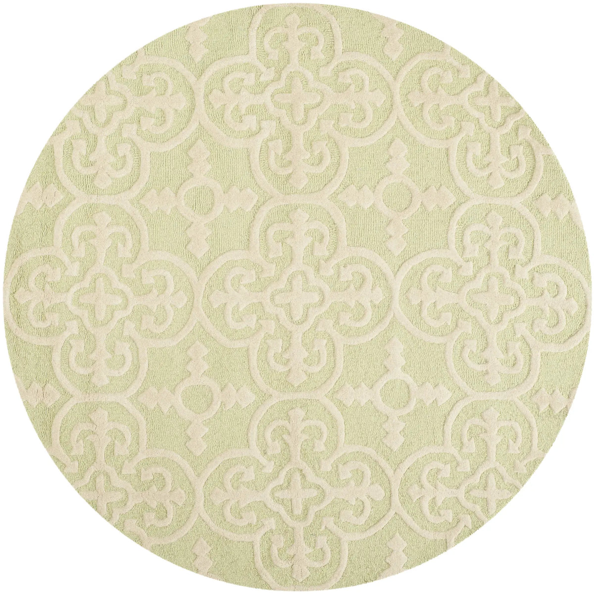 Safavieh Cambridge 6'-0" x 6'-0" Rug in Light Green / Ivory