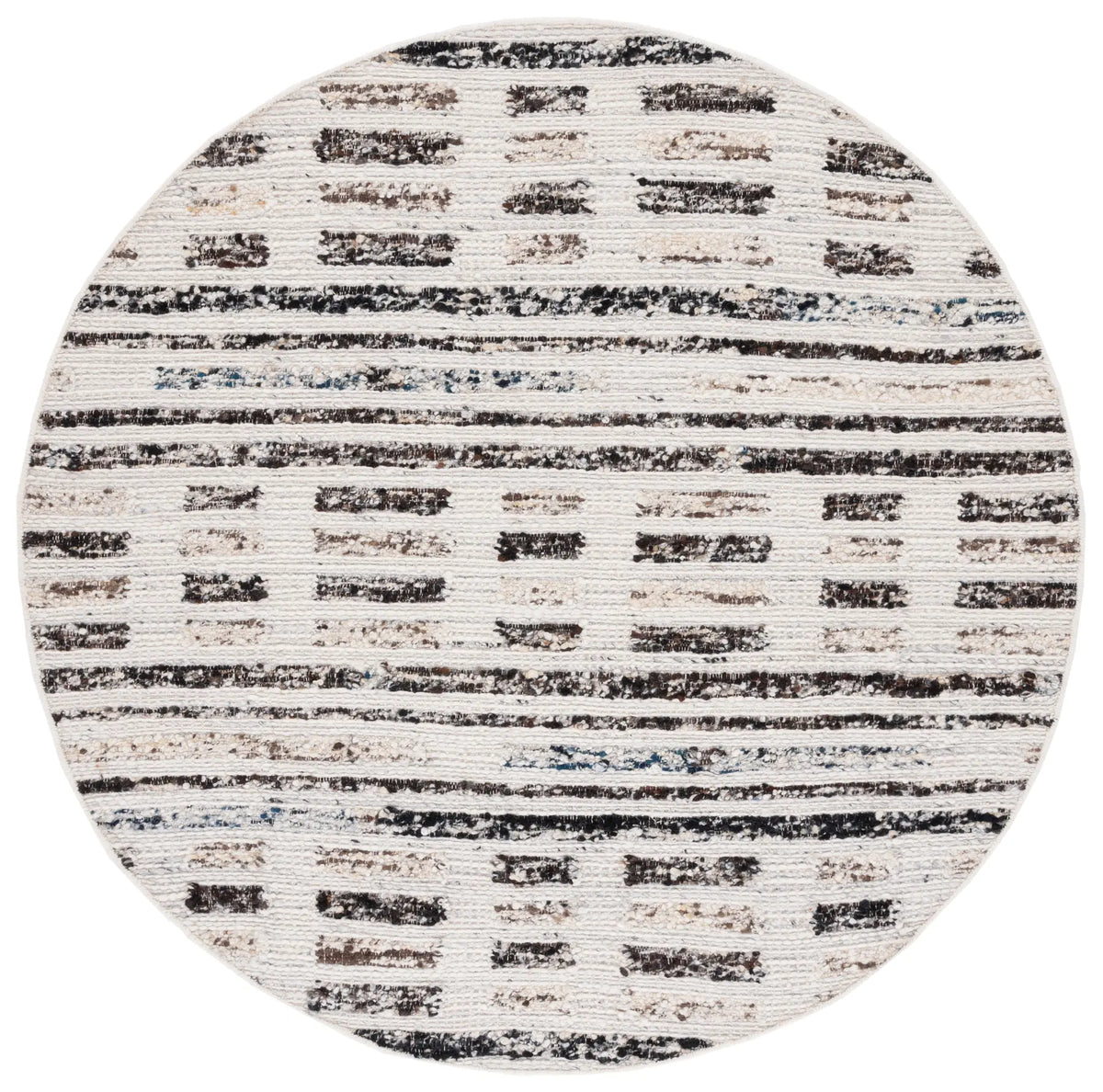 Safavieh Manhattan 6'-0" x 6'-0" Rug in Ivory / Dark Brown