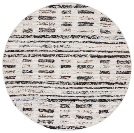 Safavieh Manhattan 6'-0" x 6'-0" Rug in Ivory / Dark Brown