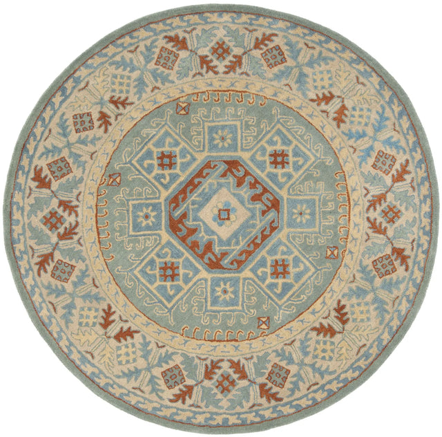 Safavieh Heritage 6'-0" x 6'-0" Rug in Blue / Beige