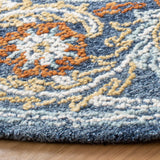 Safavieh Blossom 6'-0" x 6'-0" Rug in Navy / Yellow