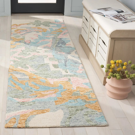Safavieh Jardin 2'-3" x 8'-0" Rug in Ivory / Pink