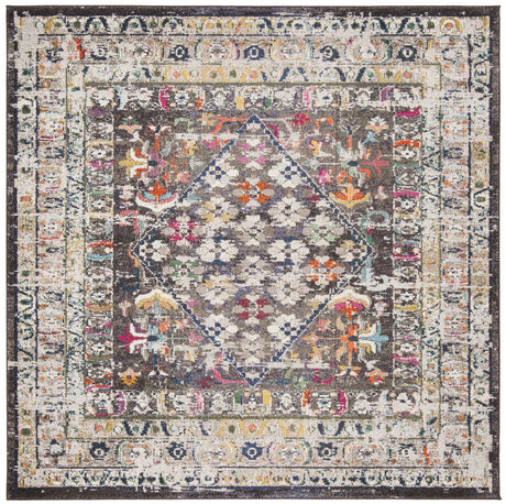 Safavieh Monaco 6'-7" x 6'-7" Rug in Brown / Grey