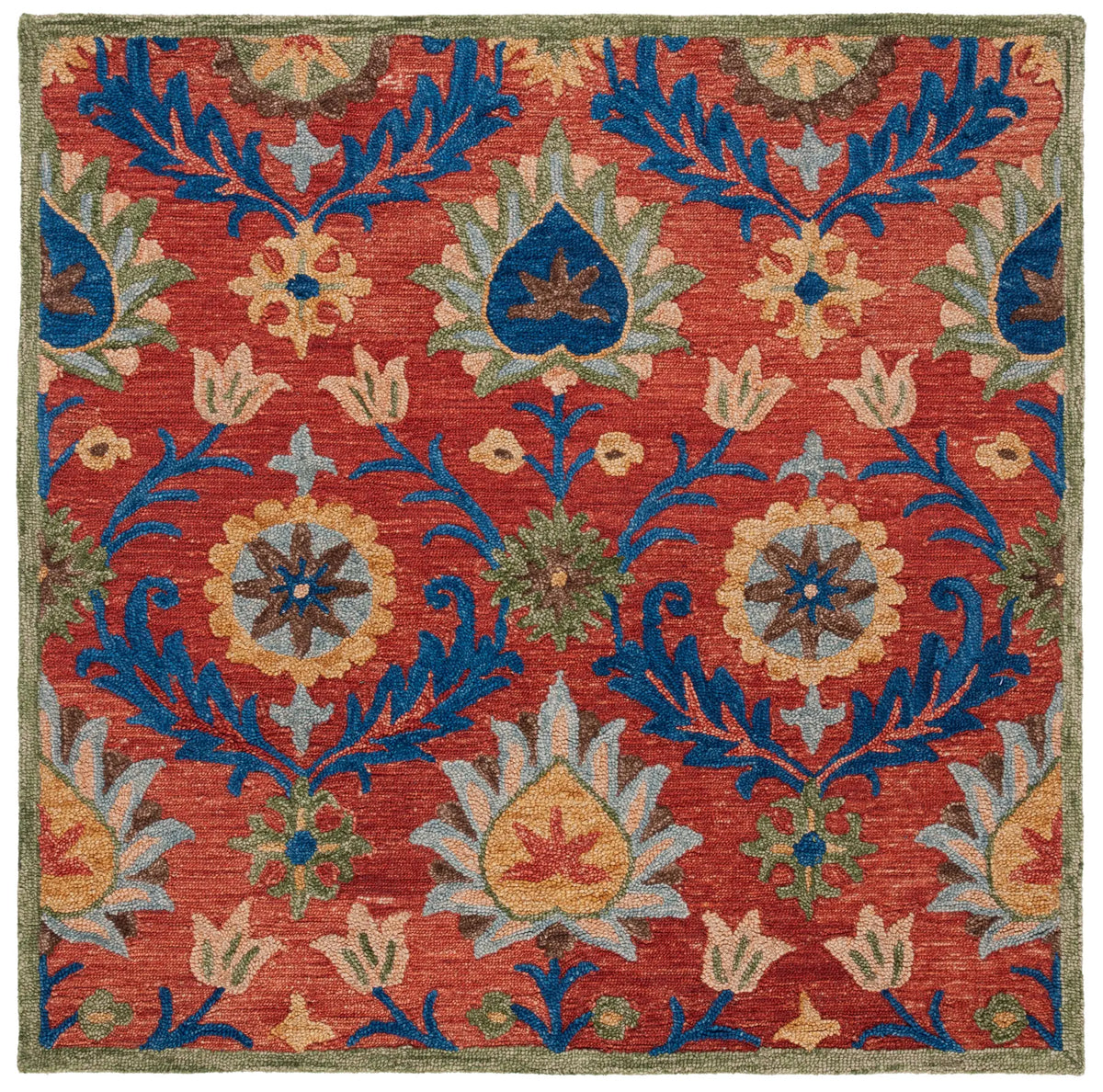 Safavieh Blossom 6'-0" x 6'-0" Rug in Red / Blue