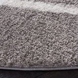 Safavieh Tahoe Shag 6'-7" x 6'-7" Rug in Grey / White