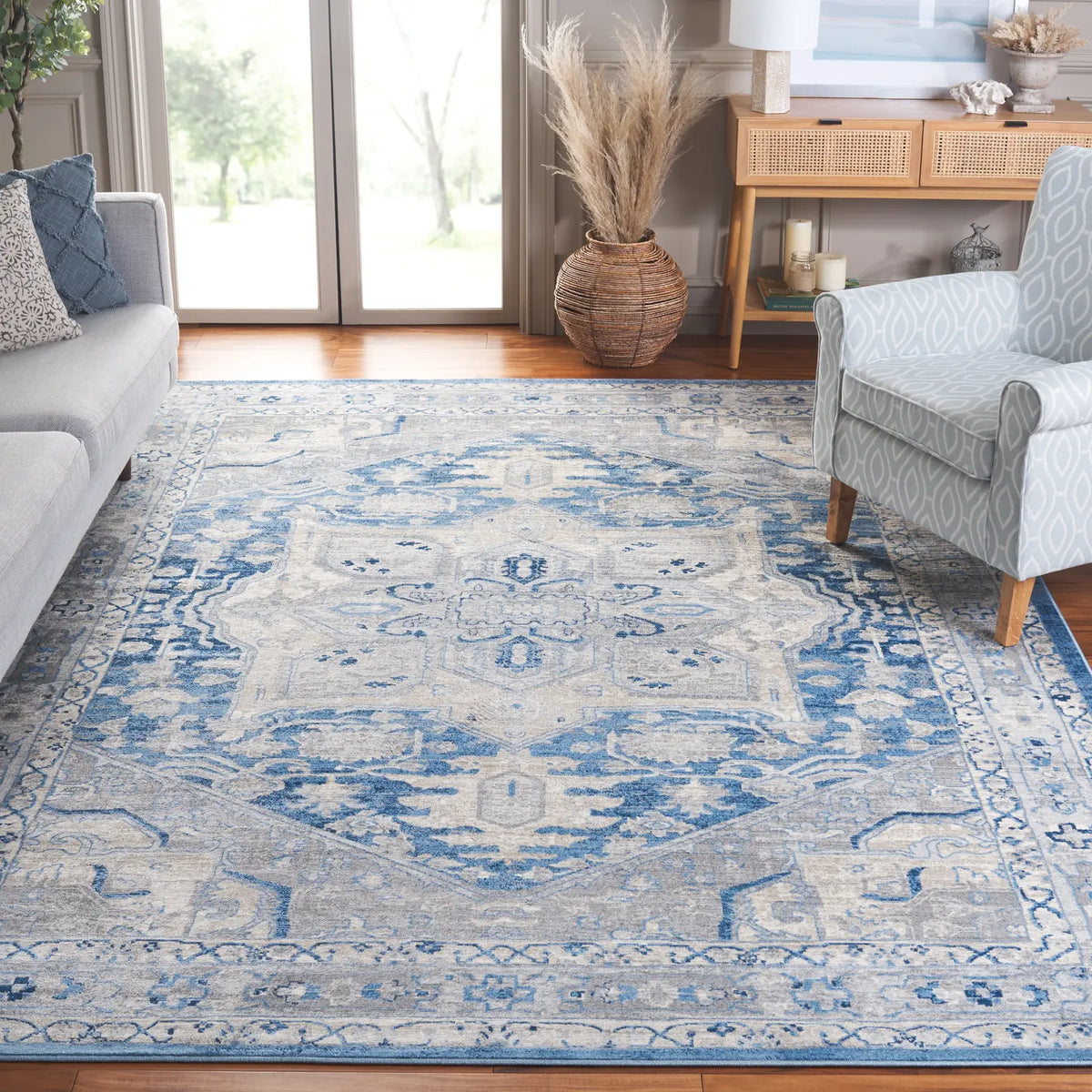 Safavieh Brentwood 10'-0" x 13'-0" Rug in Blue / Grey