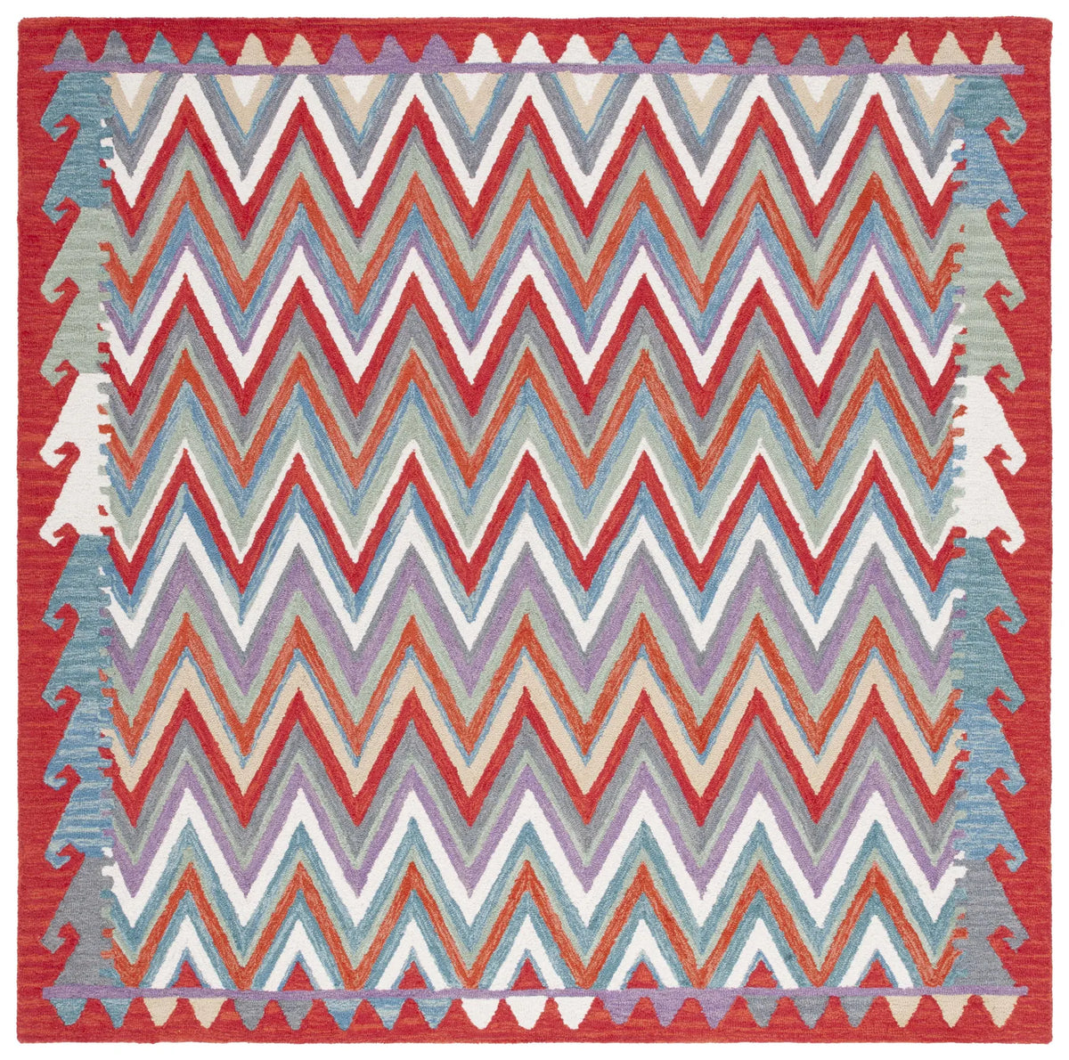 Safavieh Aspen 7'-0" x 7'-0" Rug in Red / Ivory