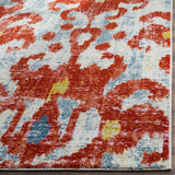 Safavieh Watercolor 4'-0" x 6'-0" Rug in Brickred / Light Blue