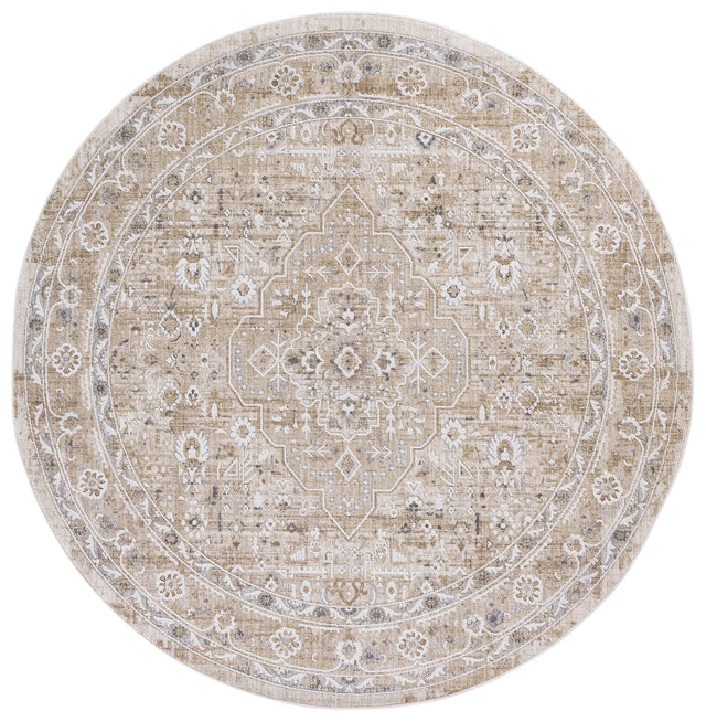 Safavieh Finley 6'-7" x 6'-7" Rug in Beige / Ivory