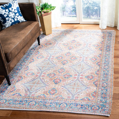 Safavieh Saffron 4'-0" x 6'-0" Rug in Rust / Blue