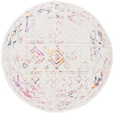 Safavieh Tulum 6'-7" x 6'-7" Rug in Ivory / Fuchsia