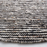 Safavieh Natura 6'-0" x 6'-0" Rug in Black / Ivory