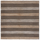 Safavieh Natural Fiber 6'-6" x 6'-6" Rug in Black / Natural
