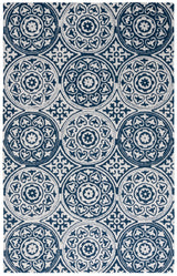 Safavieh Metro 4'-0" x 6'-0" Rug in Blue / Ivory