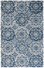 Safavieh Metro 4'-0" x 6'-0" Rug in Blue / Ivory