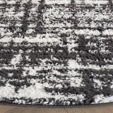 Safavieh Rumi Shag 6'-7" x 6'-7" Rug in Charcoal / Ivory