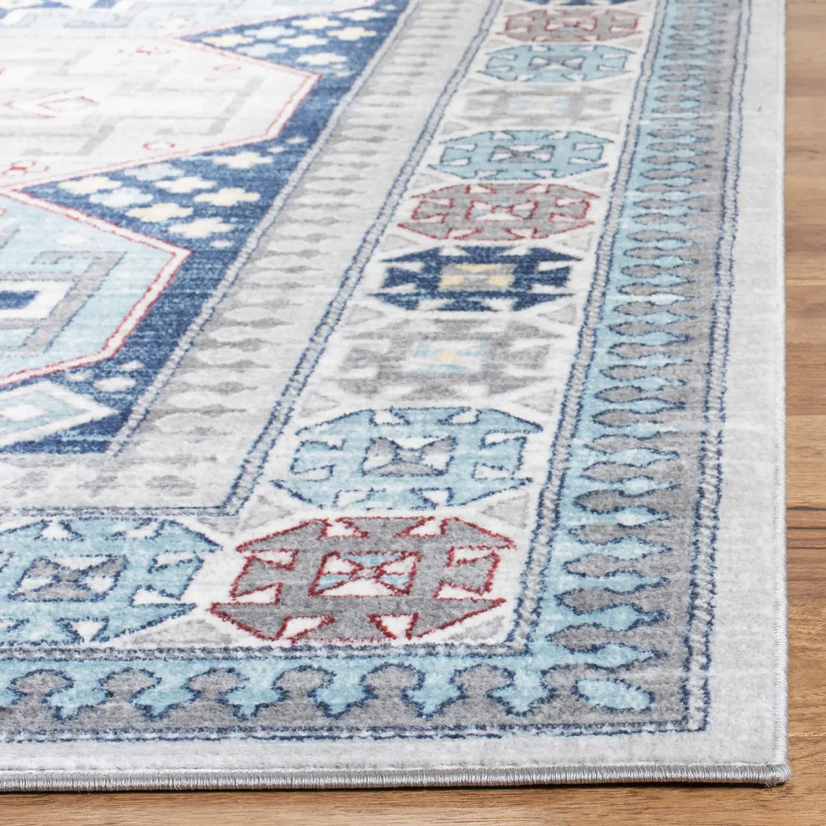 Safavieh Kazak 100 4'-0" x 6'-0" Rug in Grey / Blue
