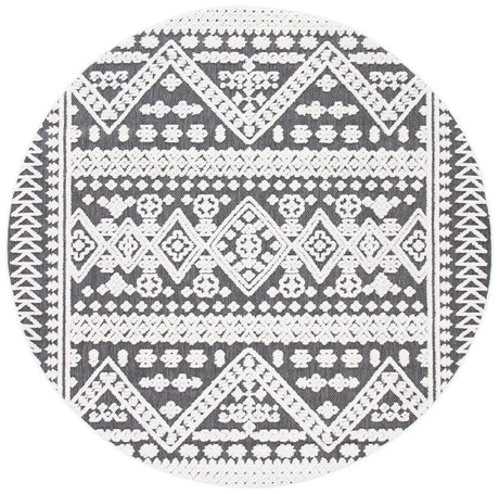 Safavieh Cabana 6'-7" x 6'-7" Rug in Ivory / Grey