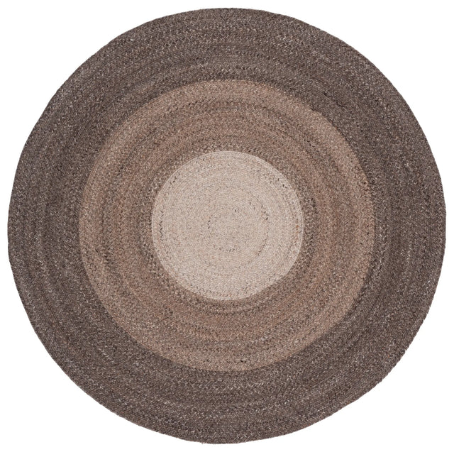 Safavieh Braided 5'-0" x 5'-0" Rug in Brown / Beige