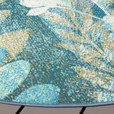 Safavieh Barbados 500 6'-6" x 6'-6" Rug in Blue Green / Ivory