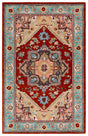 Safavieh Heritage 4'-0" x 6'-0" Rug in Red / Blue