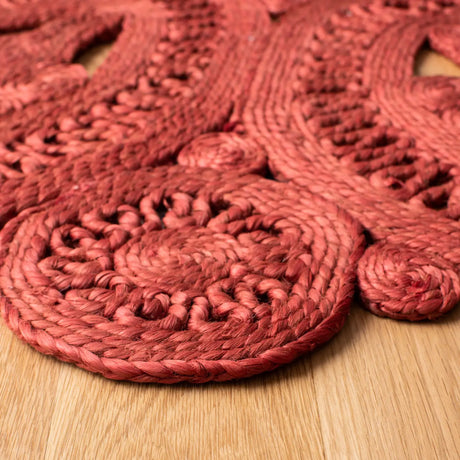 Safavieh Natural Fiber 5'-0" x 5'-0" Rug in Rust