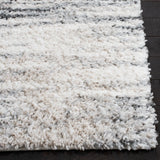 Safavieh Berber Shag 4'-5" x 6'-5" Rug in Grey / Ivory