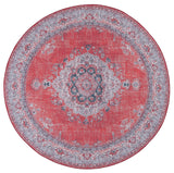 Safavieh Tucson 6'-0" x 6'-0" Rug in Red / Beige
