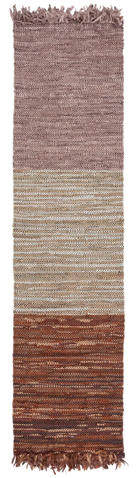 Safavieh Vintage Leather 2'-3" x 9'-0" Rug in Rust / Grey