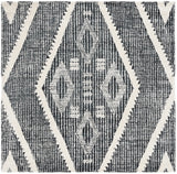 Safavieh Metro 6'-0" x 6'-0" Rug in Black / Ivory