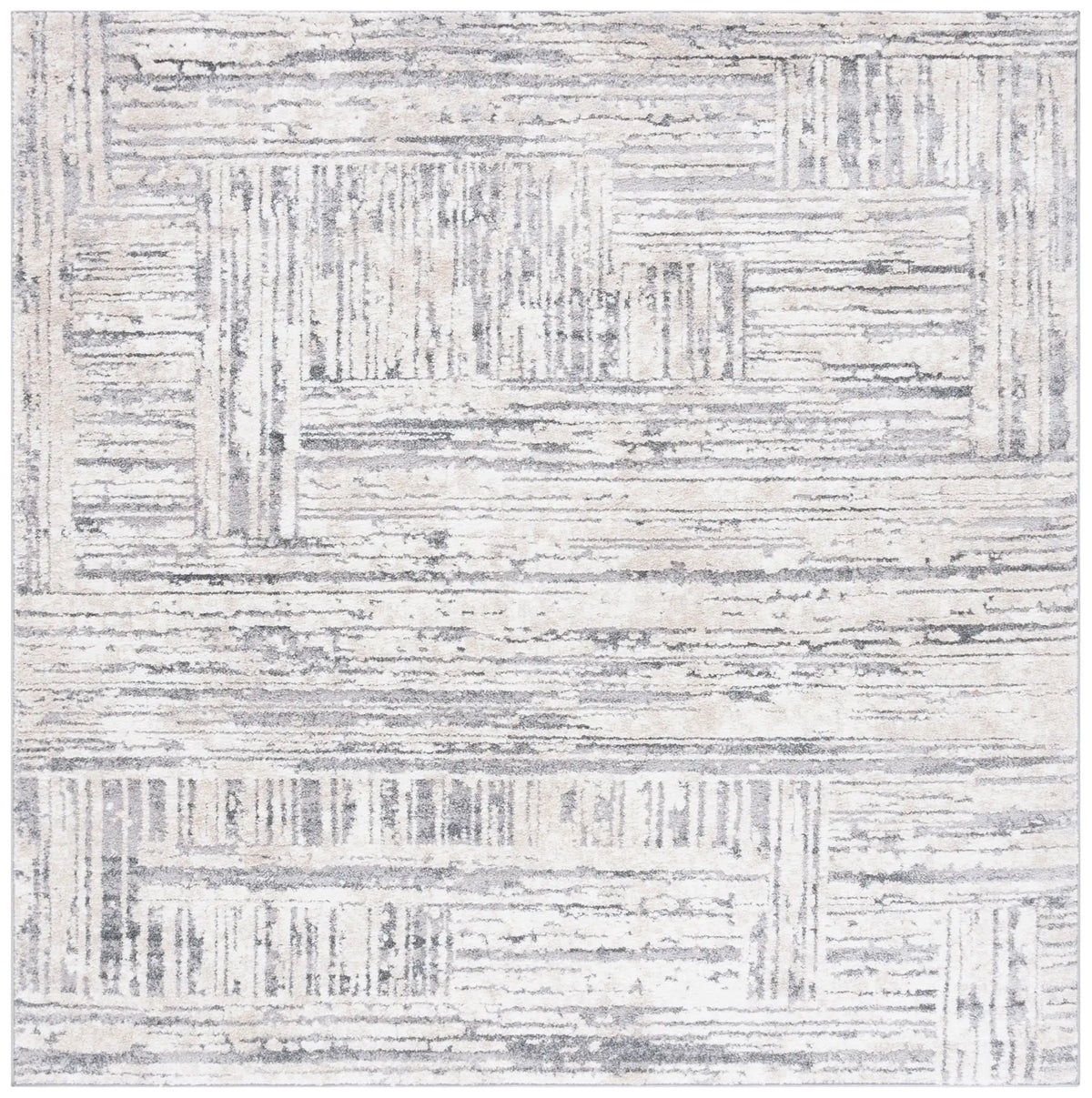 Safavieh Opal 6'-7" x 6'-7" Rug in Ivory / Dark Grey