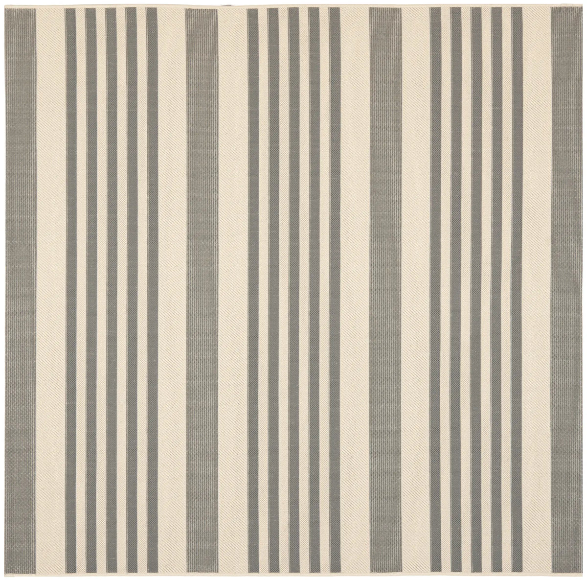 Safavieh Courtyard 6'-7" x 6'-7" Rug in Grey / Bone