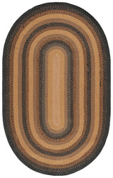 Safavieh Braided 5'-0" x 8'-0" Rug in Natural / Sage