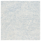 Safavieh Ebony 6'-0" x 6'-0" Rug in Ivory / Light Blue