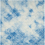 Safavieh Dip Dye 7'-0" x 7'-0" Rug in Blue / Ivory