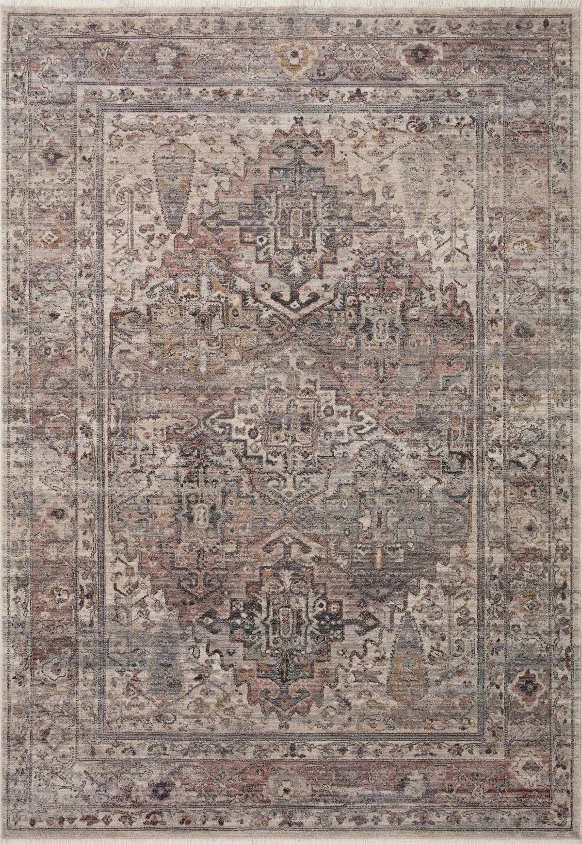 Loloi Lyra Lyr-05 Sunset/Silver Rug - main flat