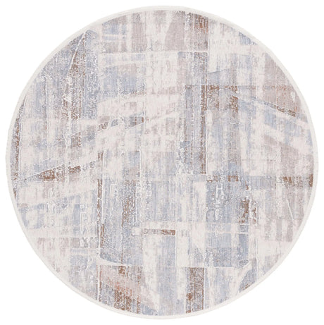 Safavieh Marmara 6'-7" x 6'-7" Rug in Beige / Blue Rust