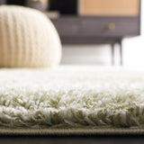 Safavieh Tahoe Shag 4'-0" x 6'-0" Rug in Sage / Ivory