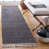 Safavieh Montauk 2'-3" x 9'-0" Rug in Black / Ivory