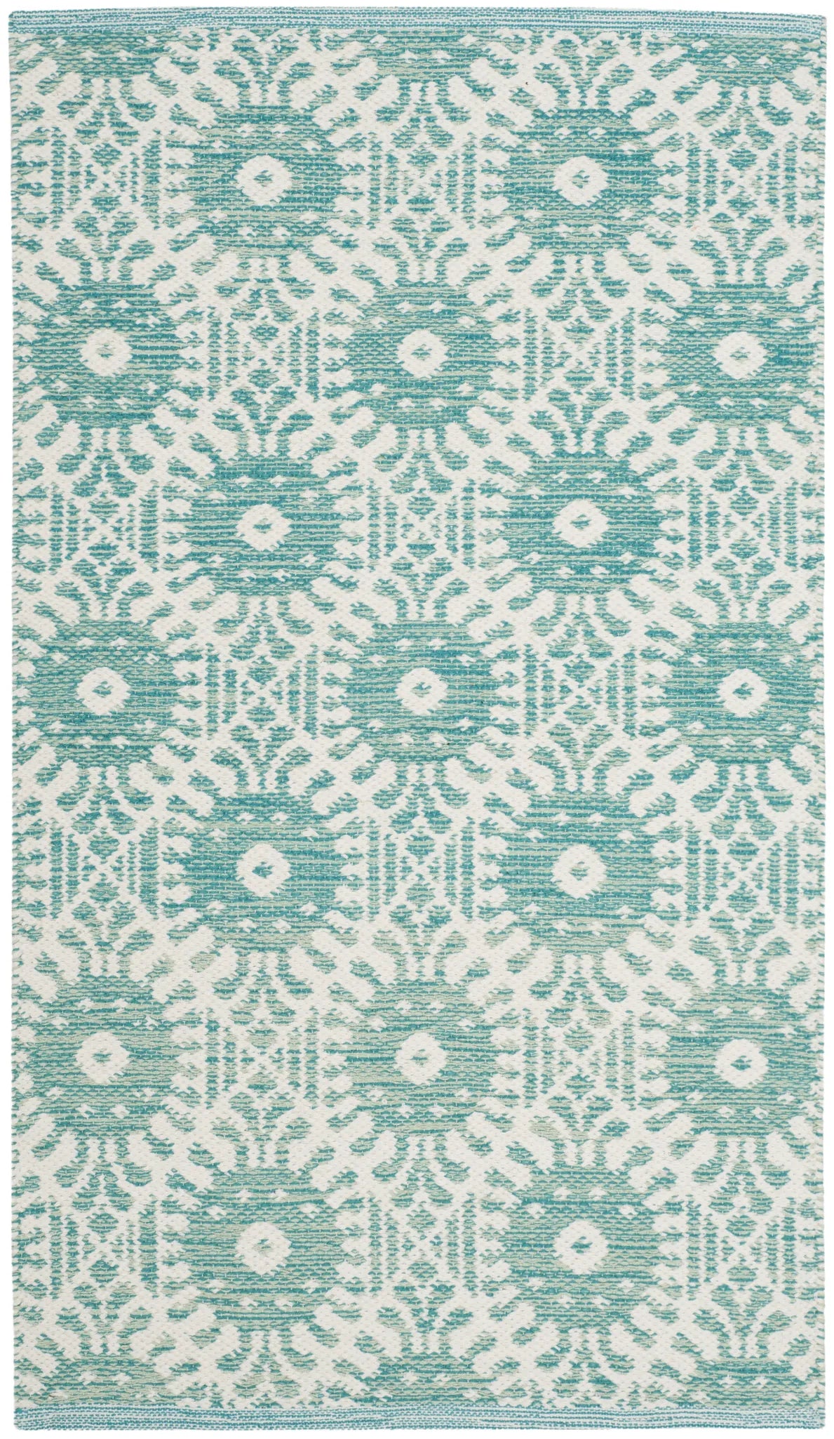 Safavieh Montauk 2'-3" x 3'-9" Rug in Aqua / Ivory