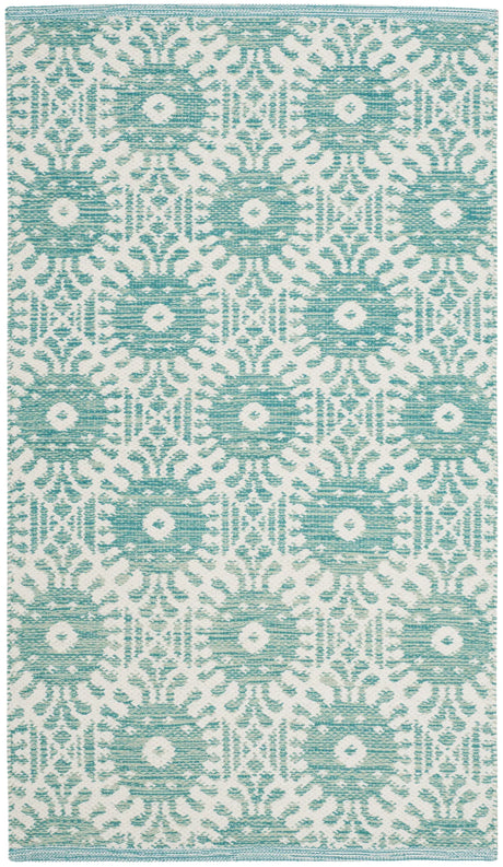 Safavieh Montauk 2'-3" x 3'-9" Rug in Aqua / Ivory