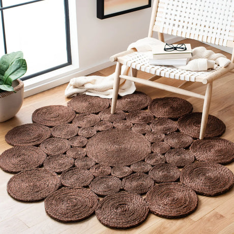 Safavieh Natural Fiber 5'-0" x 5'-0" Rug in Brown