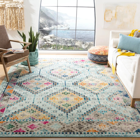Safavieh Madison 10'-0" x 14'-0" Rug in Blue / Yellow