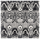 Safavieh Ikat 6'-0" x 6'-0" Rug in Black / Ivory