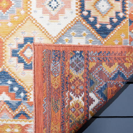 Safavieh Sunrise 4'-0" x 5'-7" Rug in Gold / Rust Blue