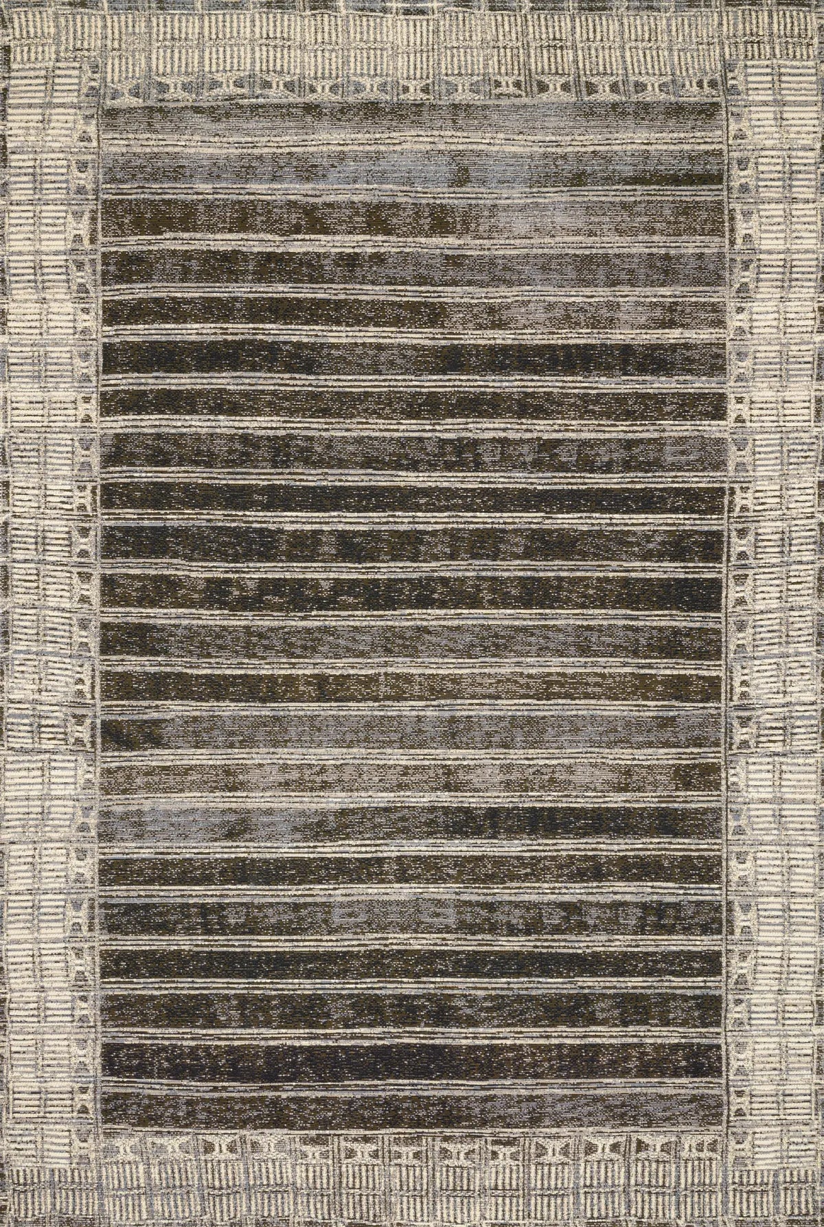 Loloi Mika Mik-07 Charcoal / Ivory Rugs - main flat